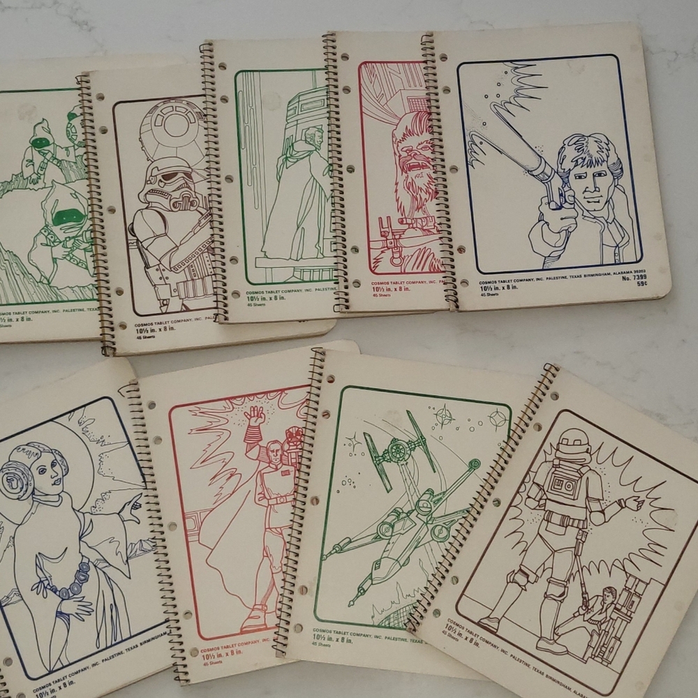 VINTAGE STAR WARS NOTEBOOKS